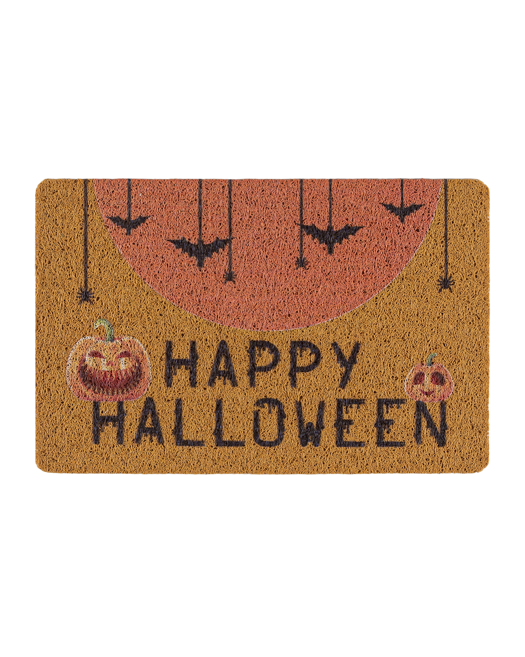 Halloween-Fußmatte - Halloween Ragno - braun, Kürbis, Spinne