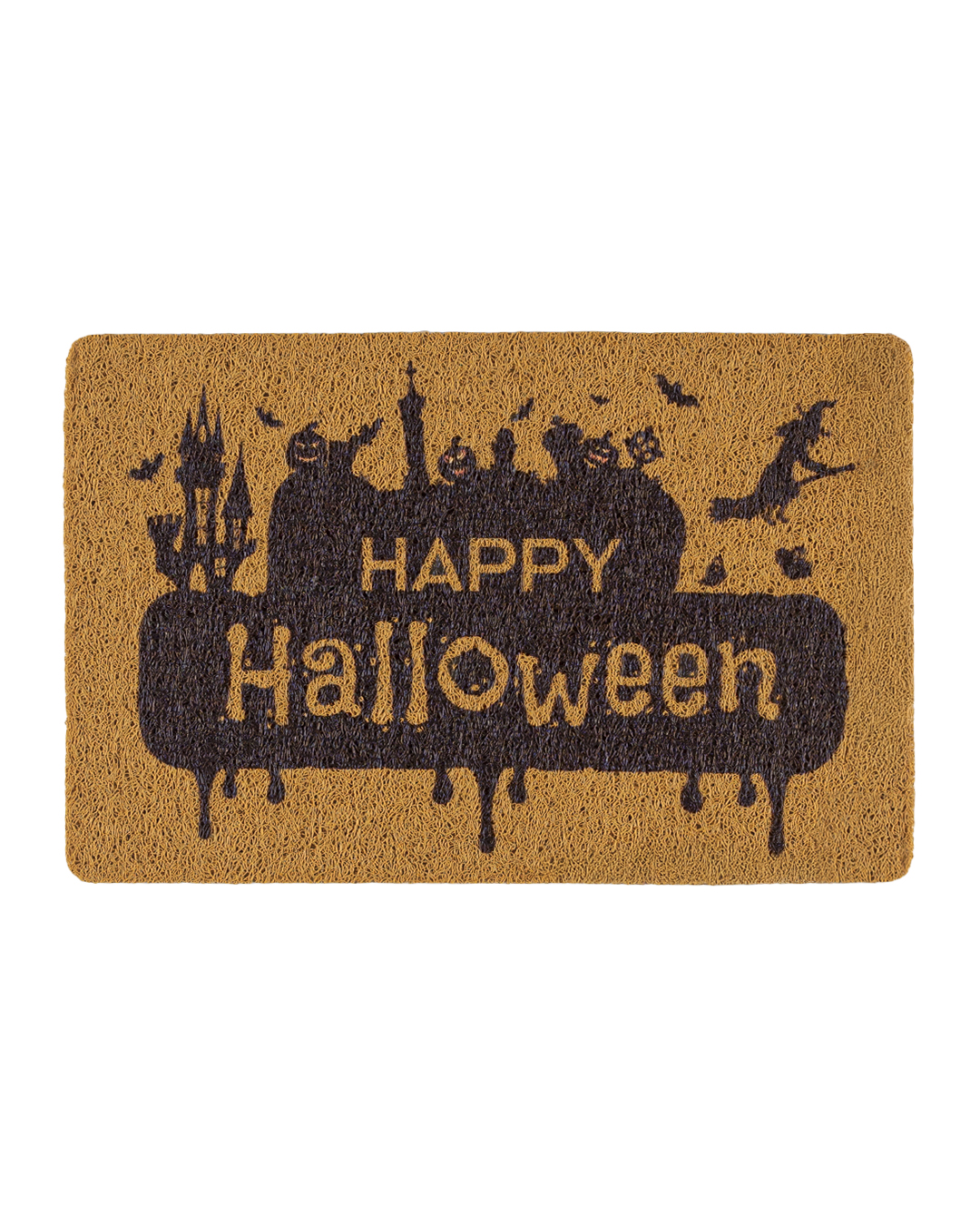 Halloween-Fußmatte – Halloween Strega – braun, schwarz, Hexe