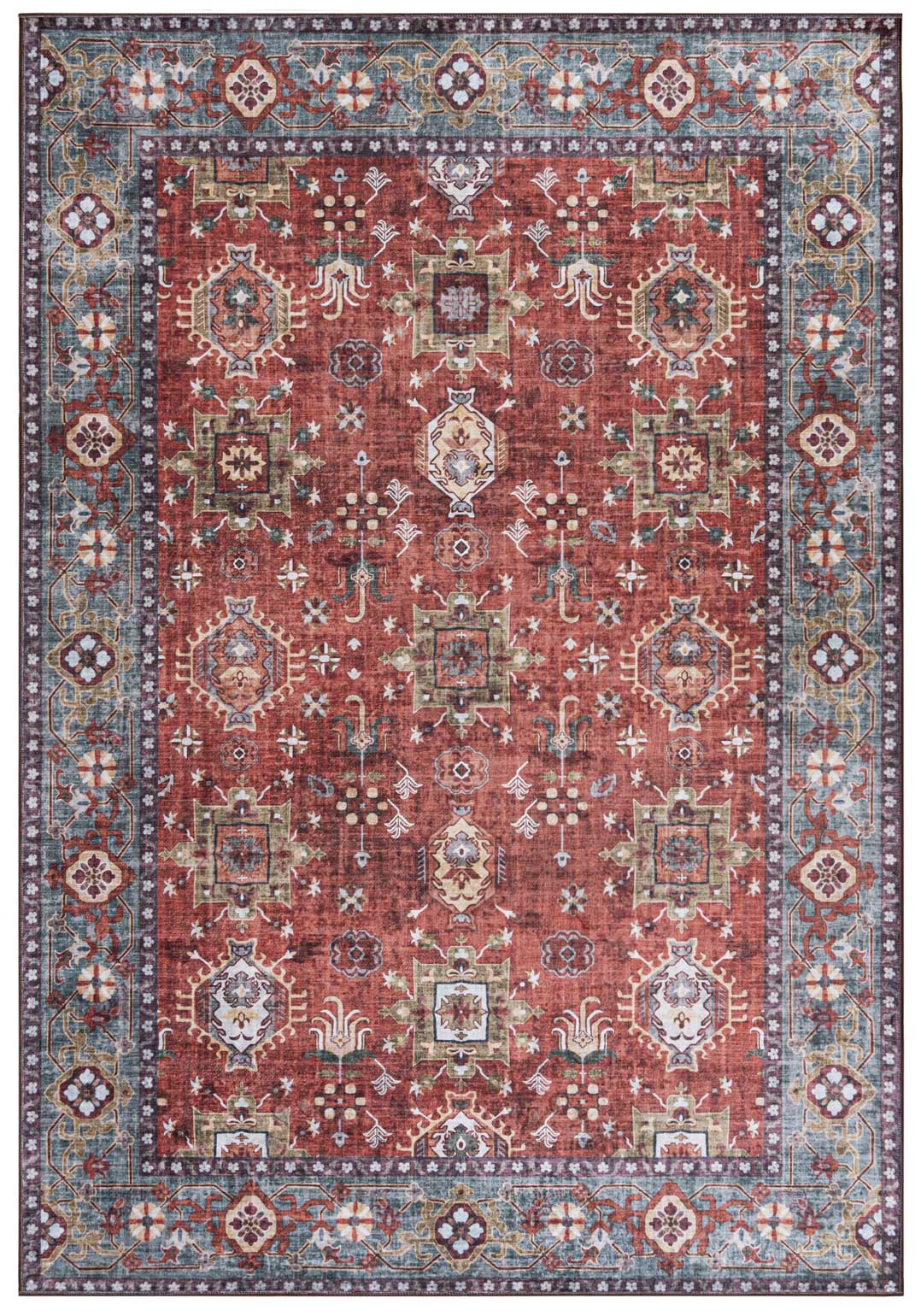Teppichläufer Orientalisch Rot Vintage / Shabby Y_186 FLANNEL