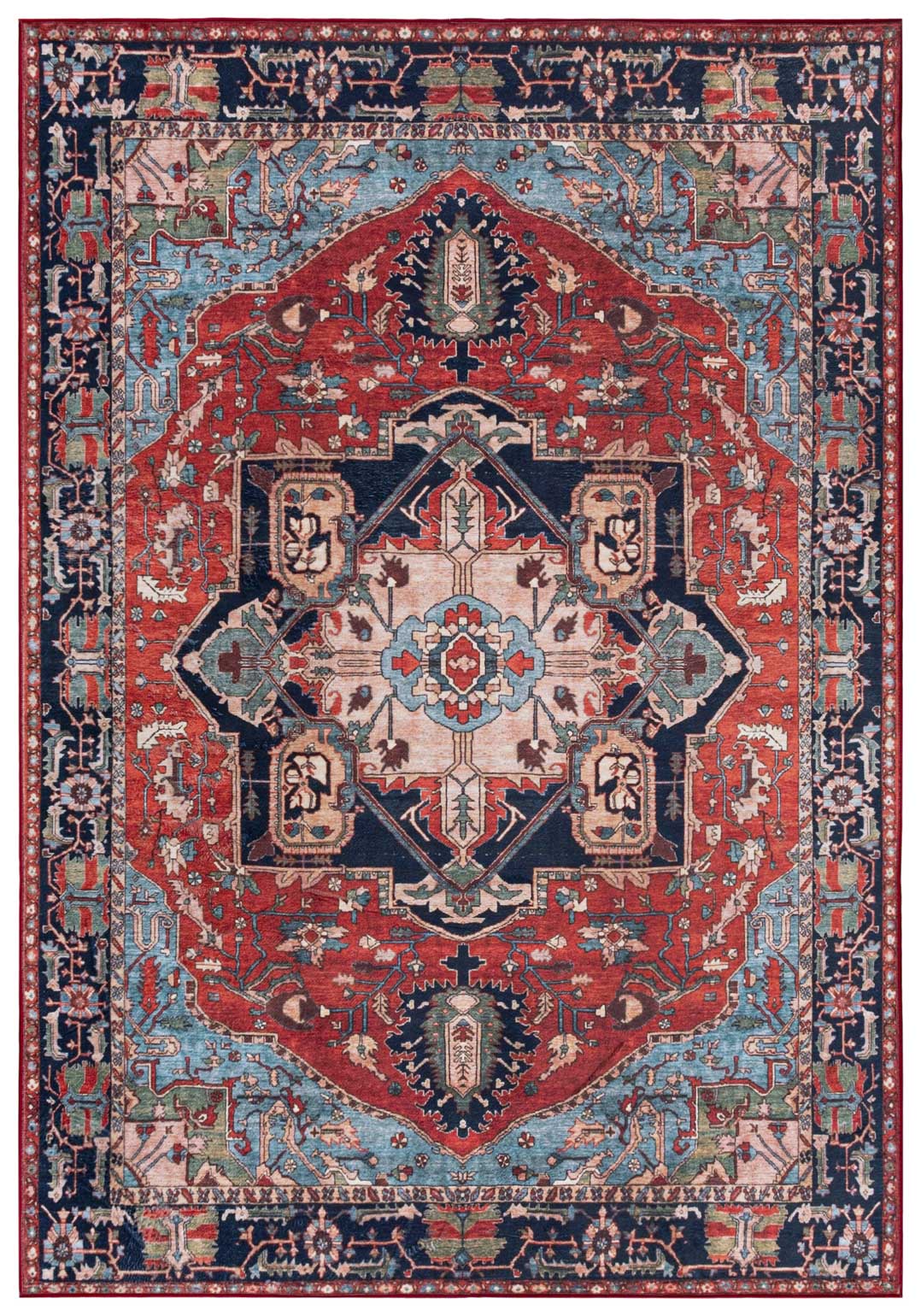 Teppichläufer Orientalisch Rot Vintage / Shabby JZ_988 FLANNEL
