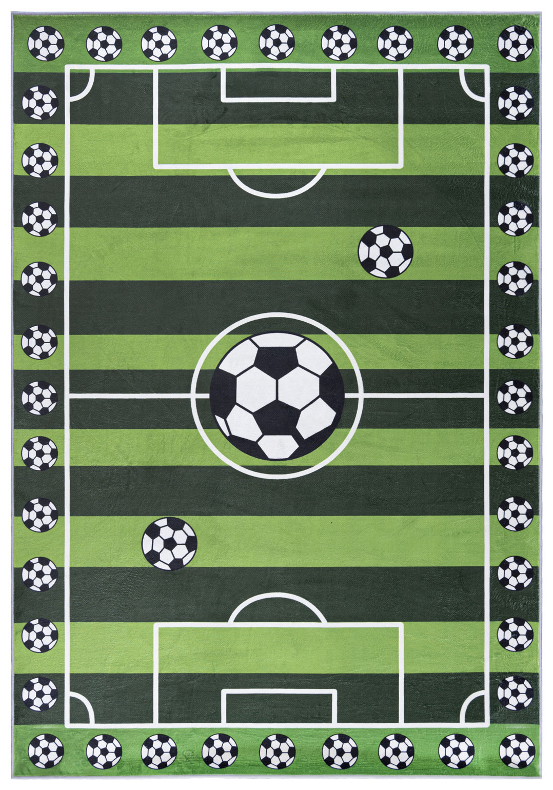 Kinderteppich Grün Fußbalplatz JXH_301 FLANNEL