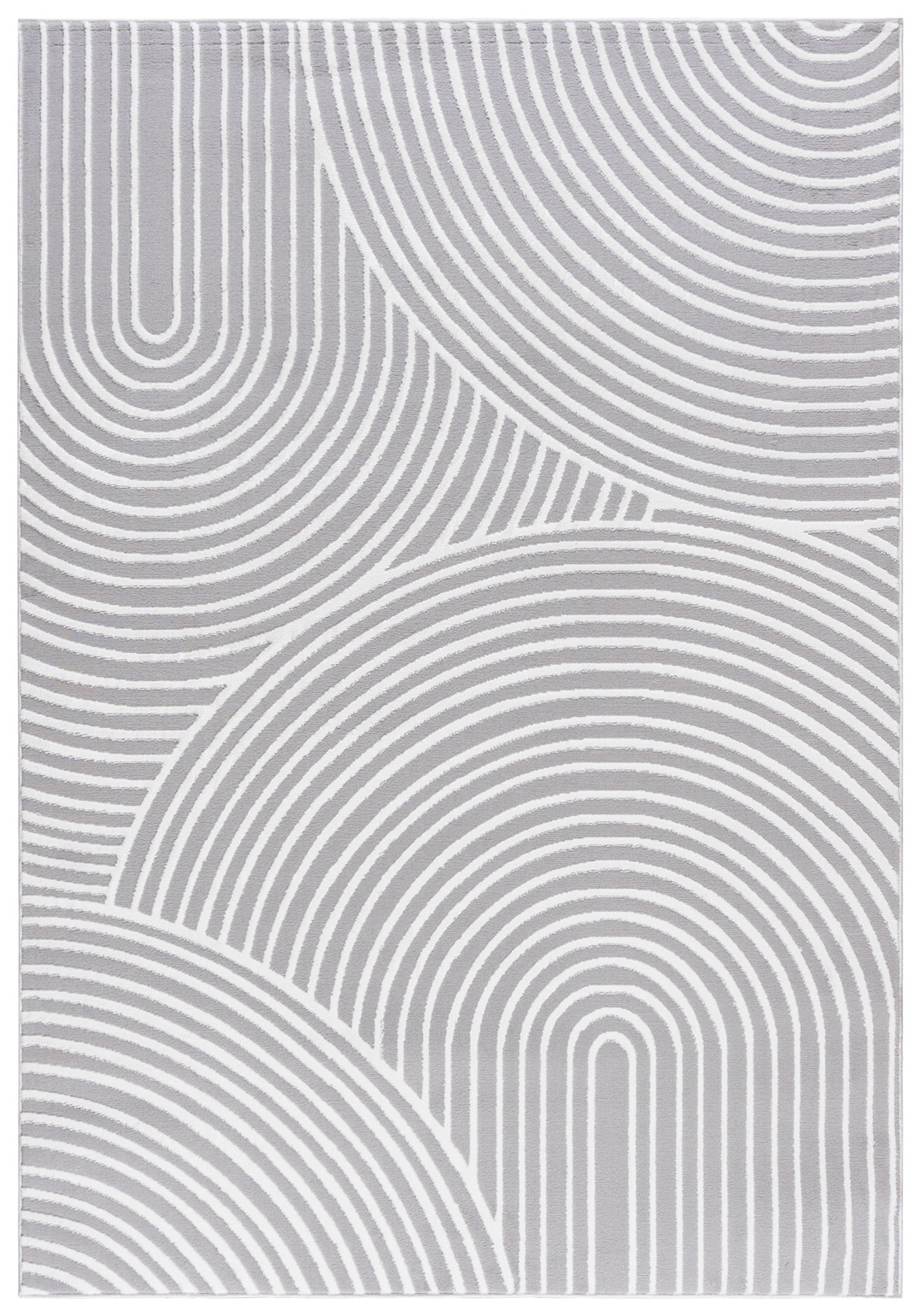 Teppich Modern Grau Weiß Bogen Geometrisch NG89A ELLEN