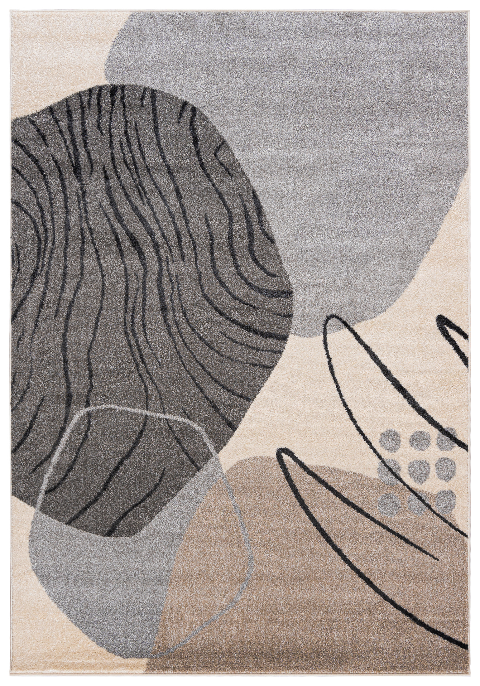 Teppich Modern Beige / Creme Geometrisch NP32B LUCY - geometrisch, beige, cremefarben