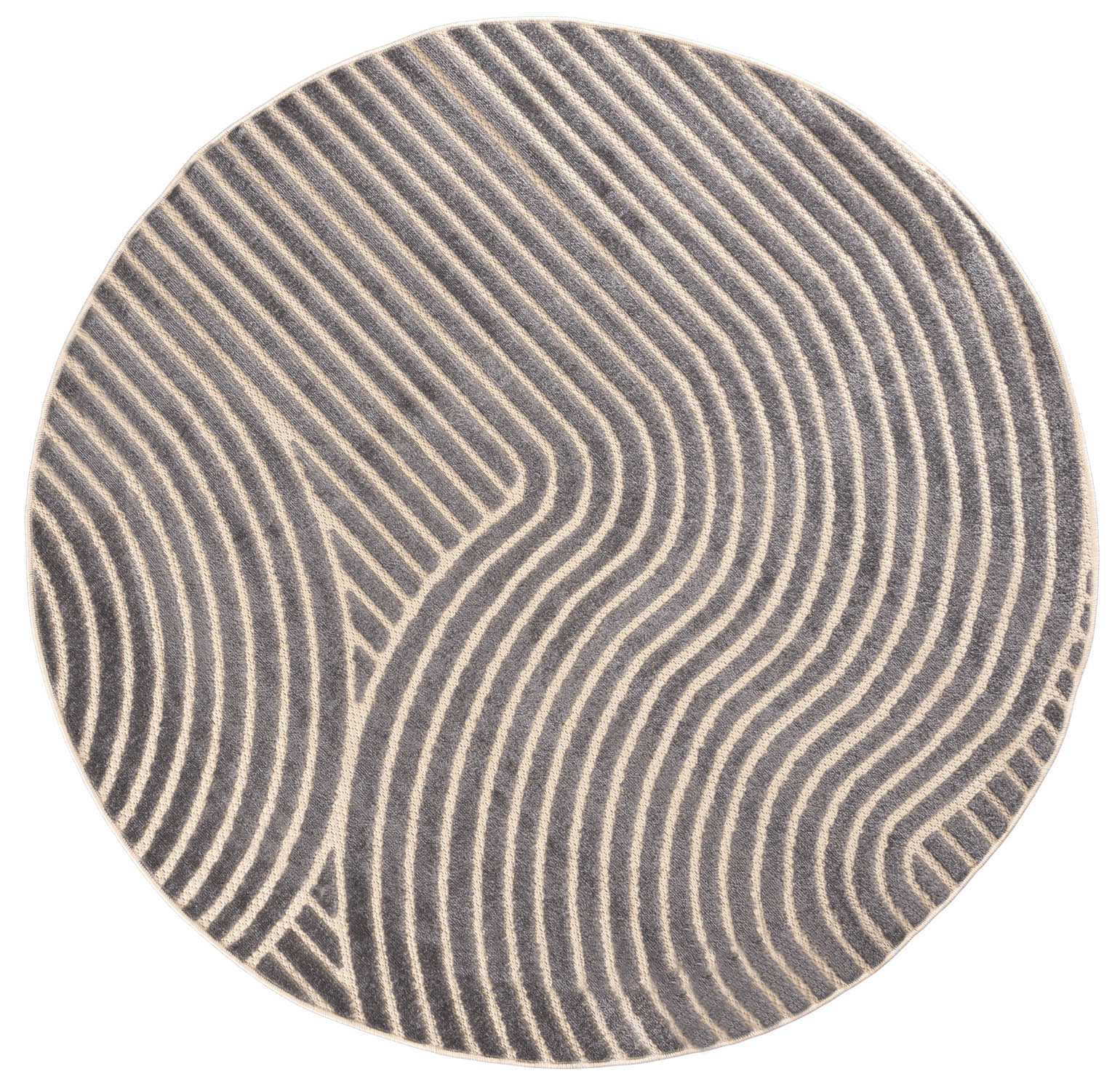 Teppich Modern Grau Geometrisch NM74B MADISON , wasserdicht, auf die Terrasse, den Balkon