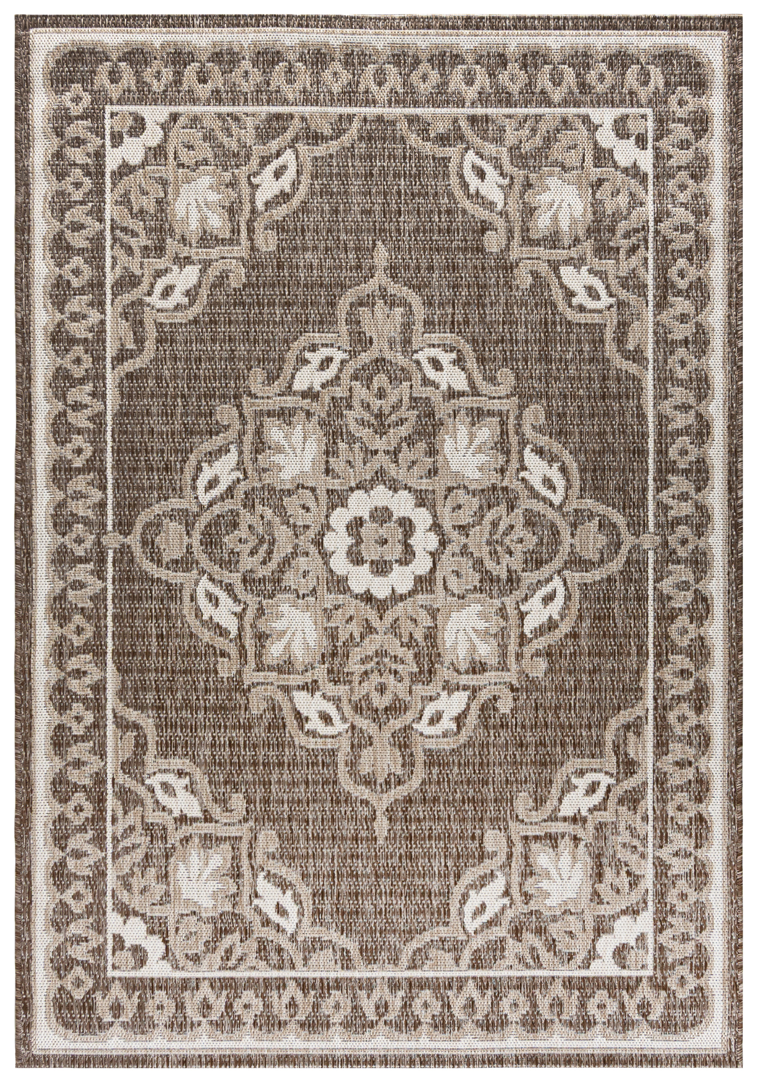 Outdoor / Indoor Teppich, Modern - Enna Polvere - Beige, Braun , wasserdicht, auf die Terrasse, den Balkon