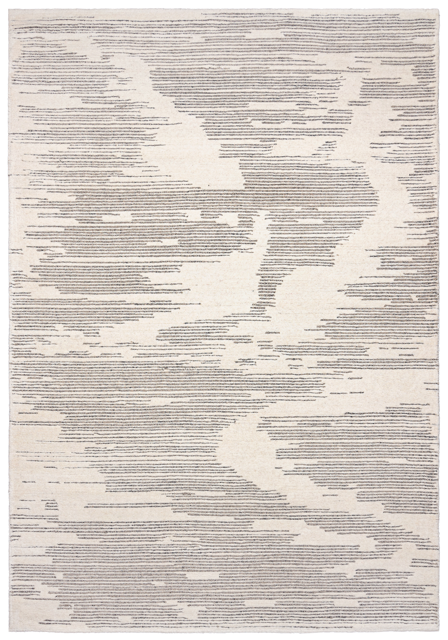 Wollteppich Beige / Creme Abstrakt Streifen EST_35 ESTONIA