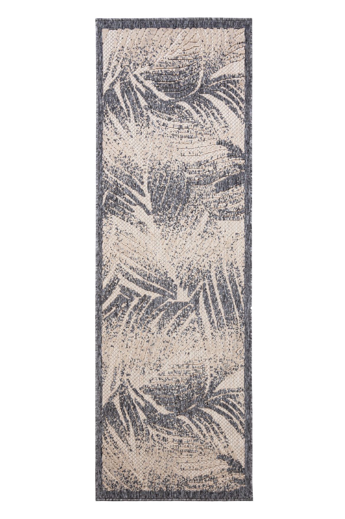 Teppichläufer In- Outdoor Grau Floral FF21B CANSAS