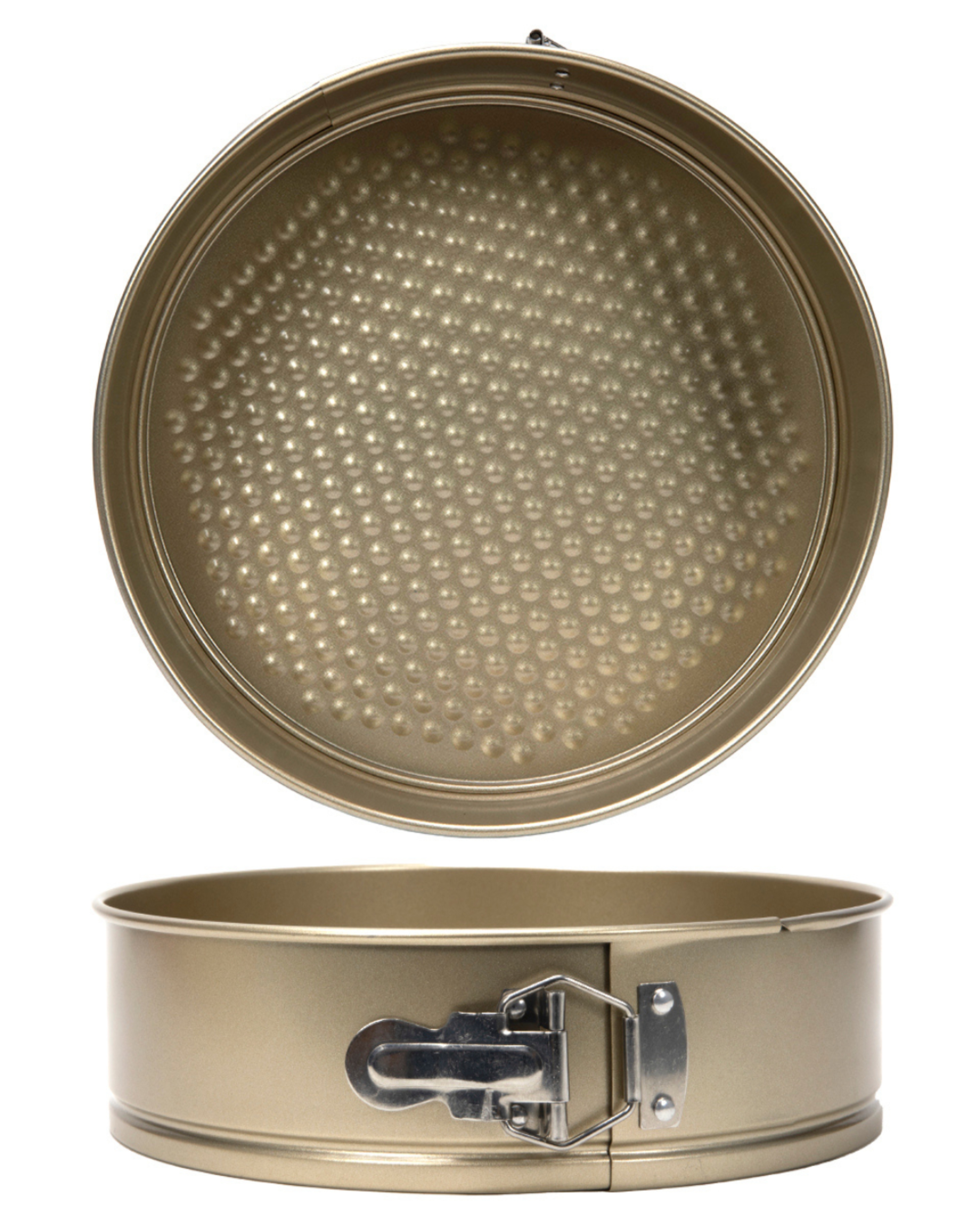 Runde Backform 28 cm, Springform mit Antihaftbeschichtung – Forno Roti – modern, gold