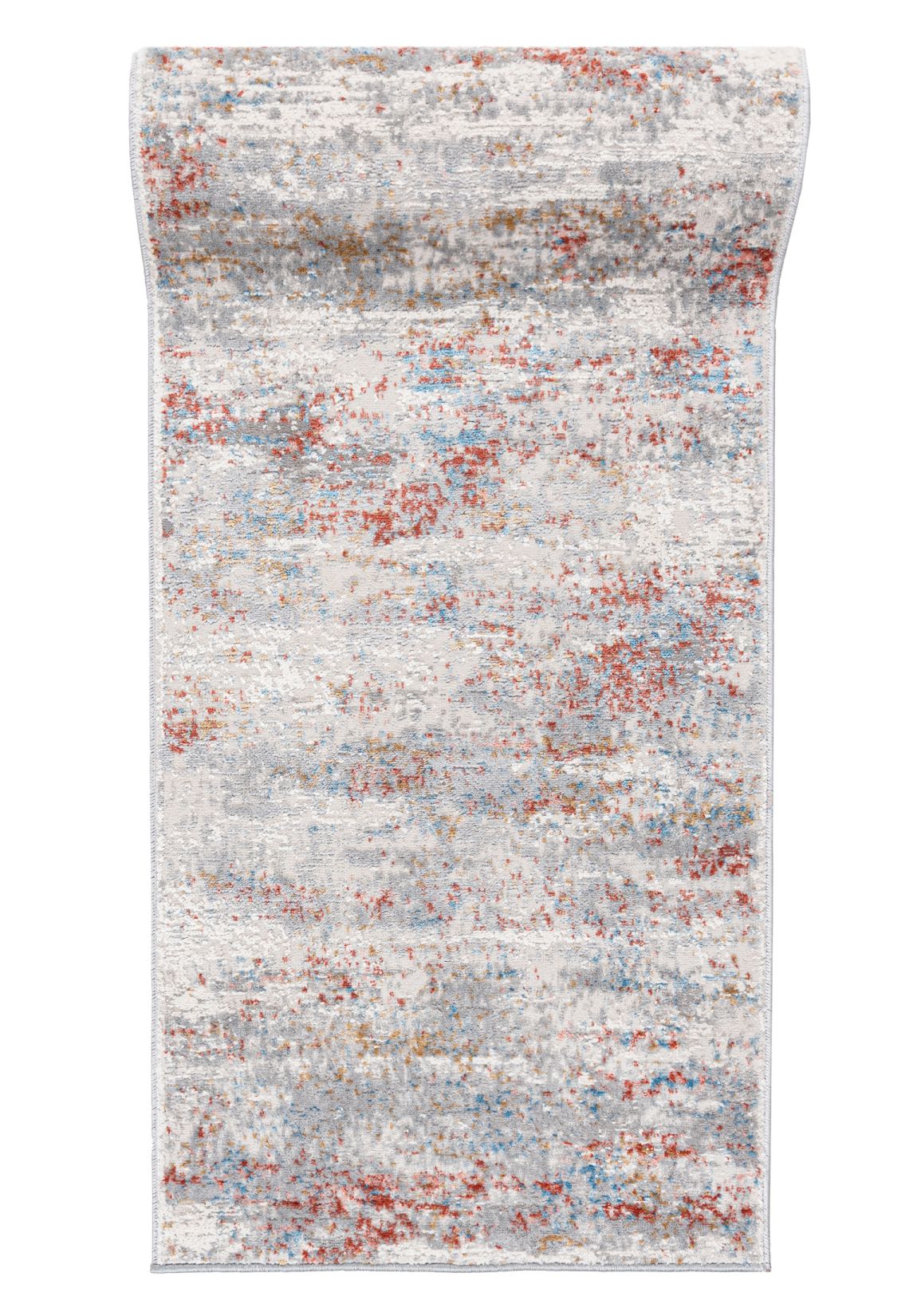 Läufer nach Maß Beige Creme Orange Grau G509C PORTLAND - modern, abstrakt, beige, graphit, cremefarben, orange, grau