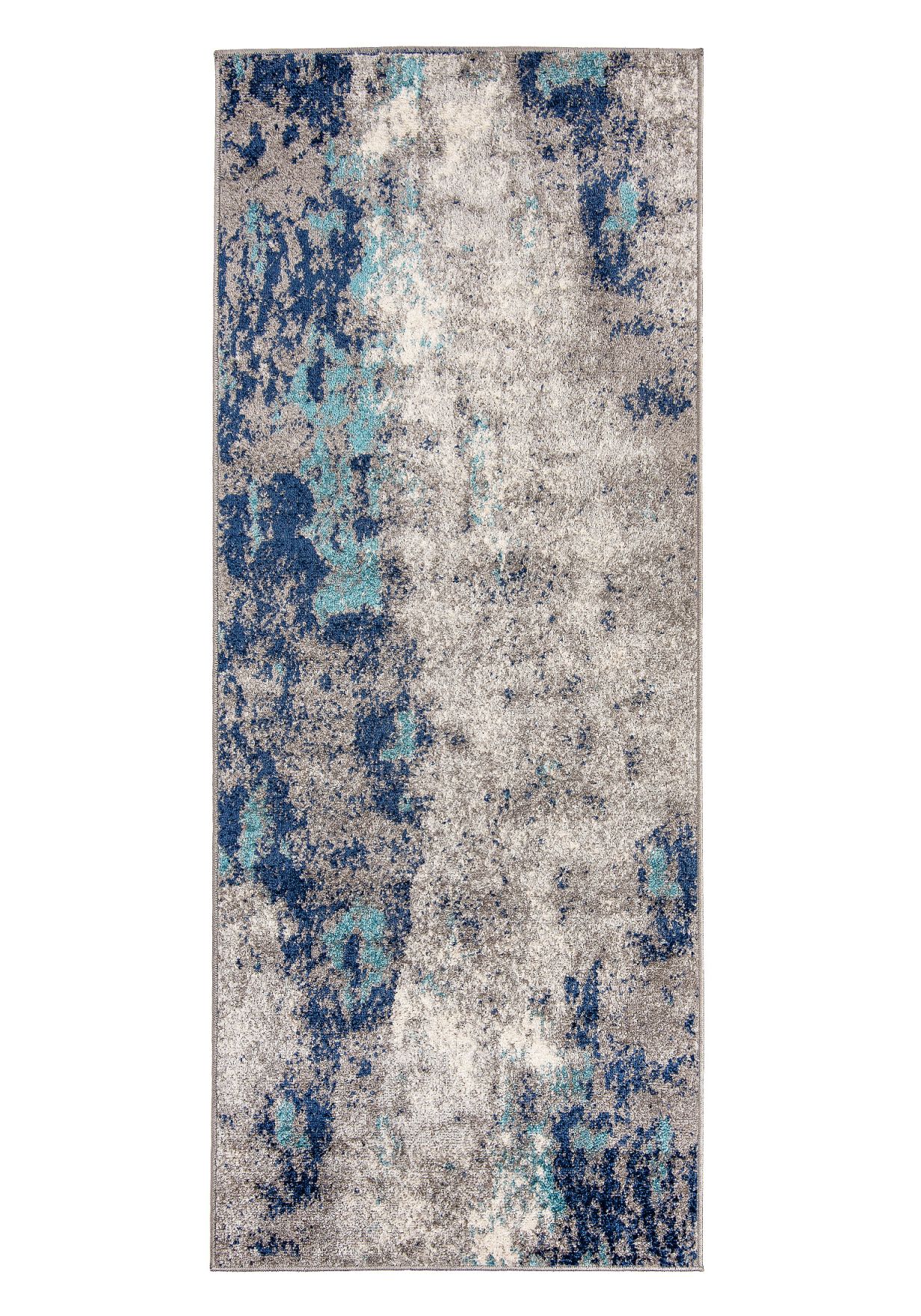 Teppichläufer Modern Blau Grau Abstrakt H172A SPRING