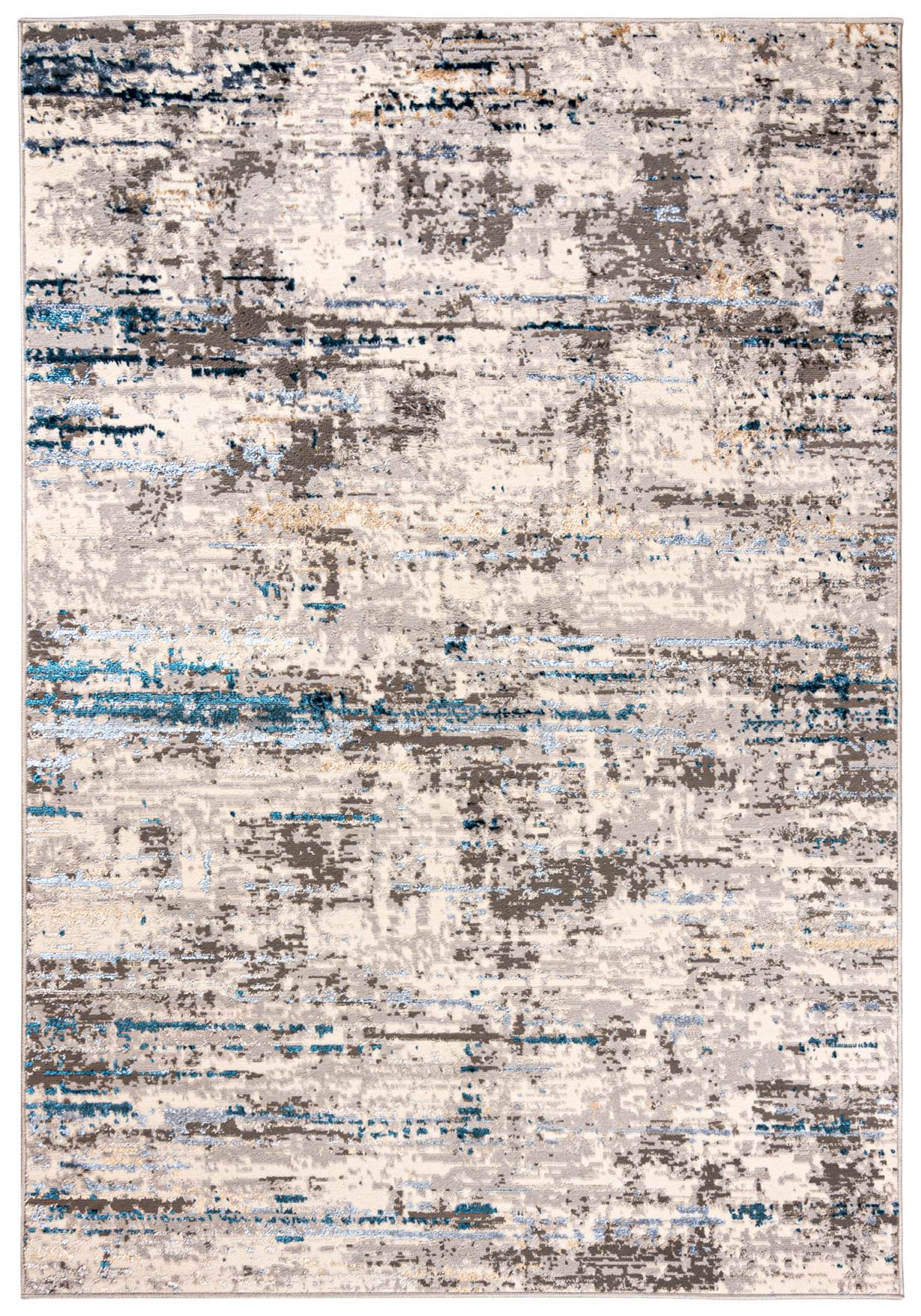Teppich Modern Blau Grau Abstrakt I149A LAKE
