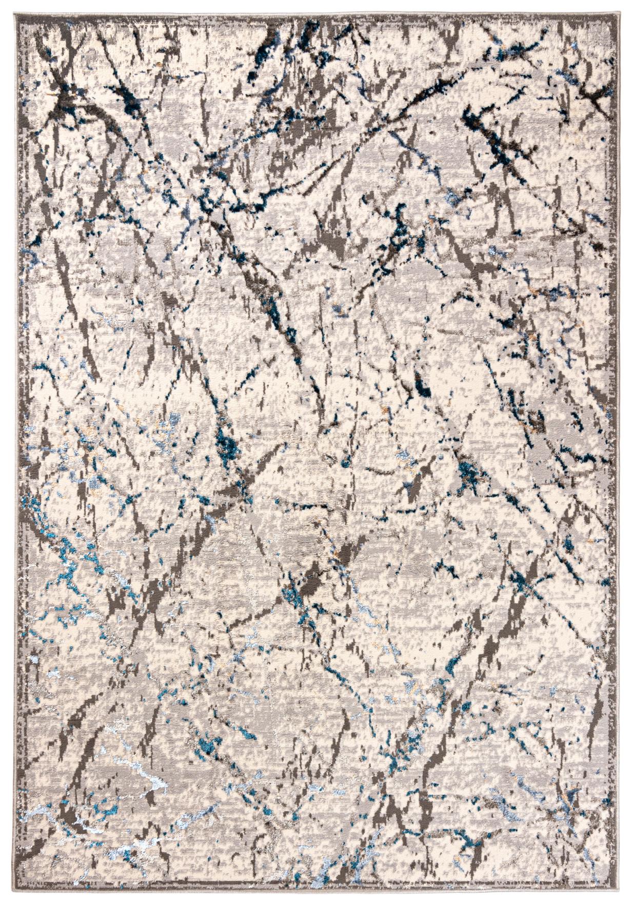 Teppich Modern Blau Grau Abstrakt I156A LAKE