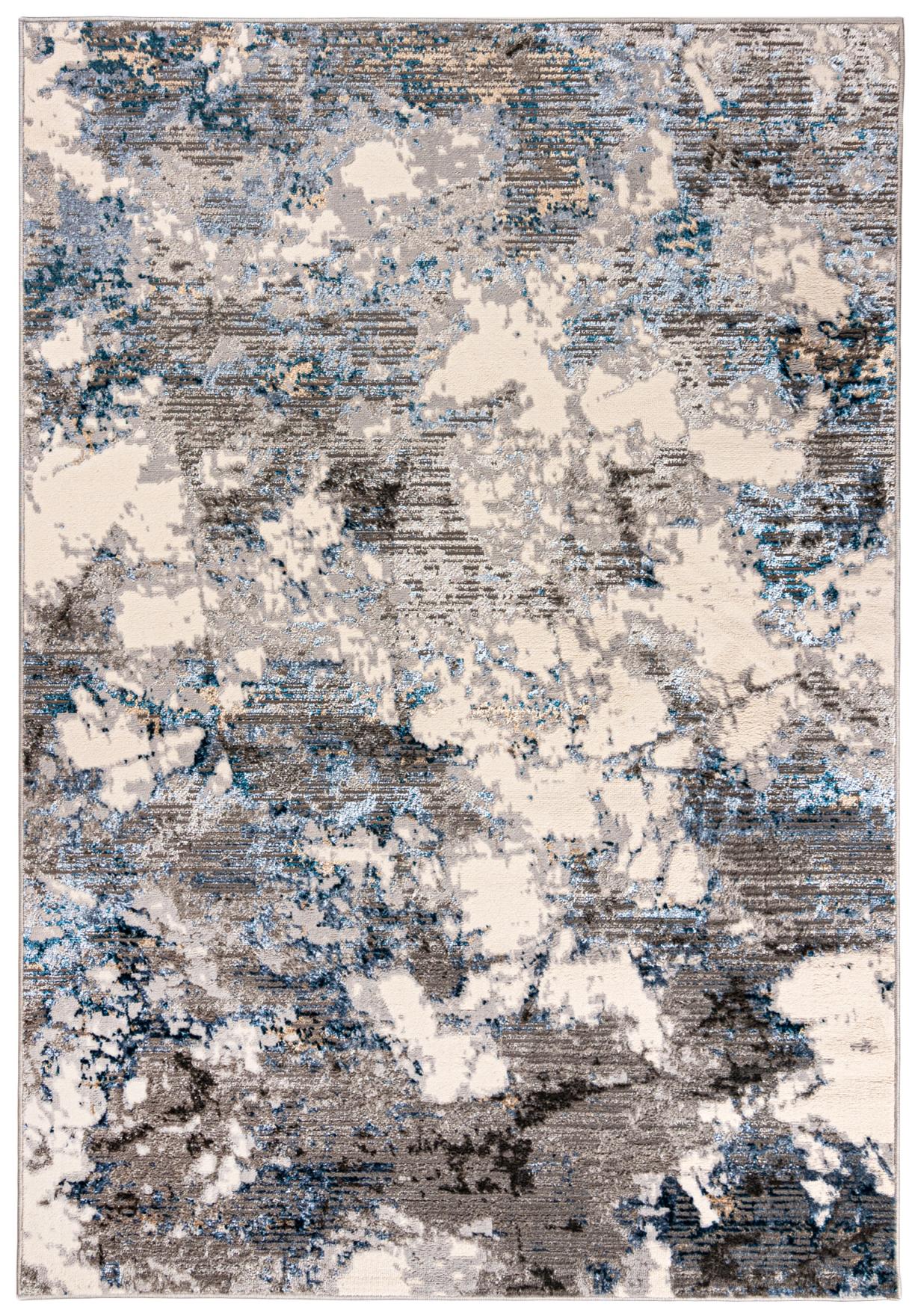 Teppich Modern Blau Grau Abstrakt I246A LAKE