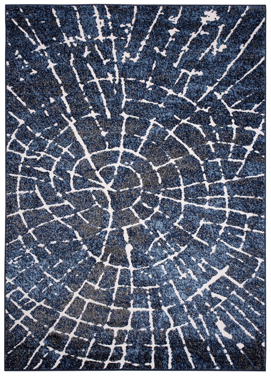 Teppich Modern Blau Geometrisch Baumstamm MU54A BREEZEK