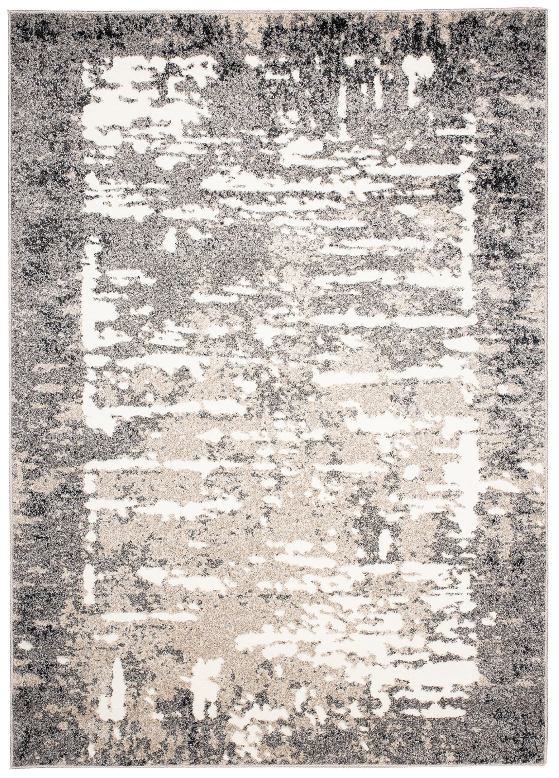 Teppich Modern Grau Abstrakt Rahmen MU45A BREEZEK