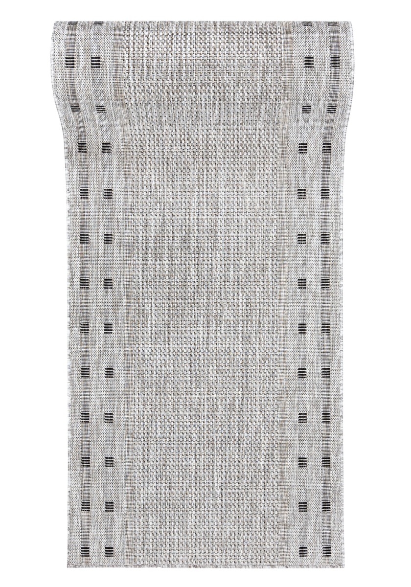 Läufer nach Maß In- Outdoor Beige Creme Grau KE63A MELISSA - modern, einfarbig, beige, graphit, cremefarben, grau
