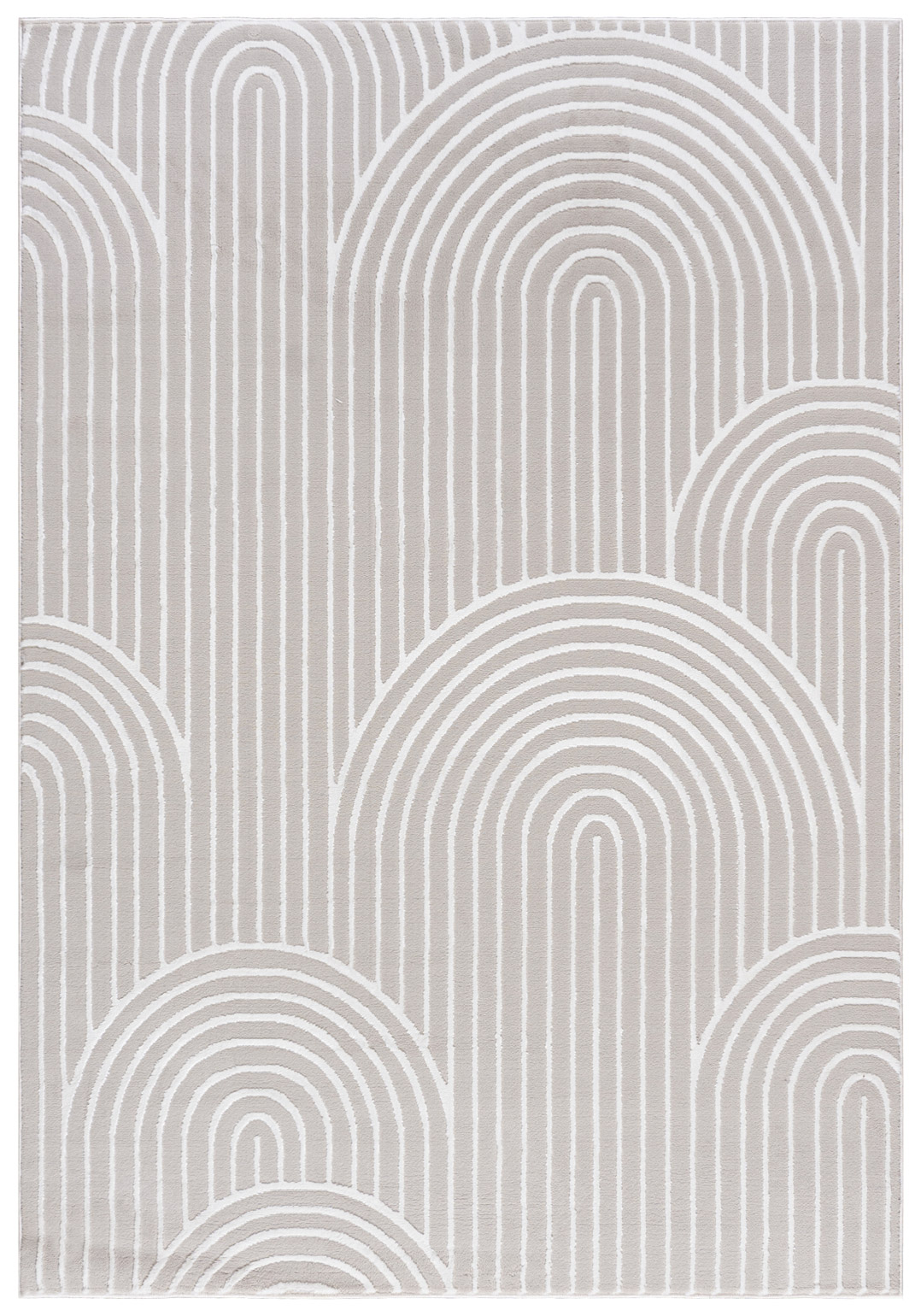 Teppich Modern Creme Weiß Bogen Geometrisch NG81A ELLEN