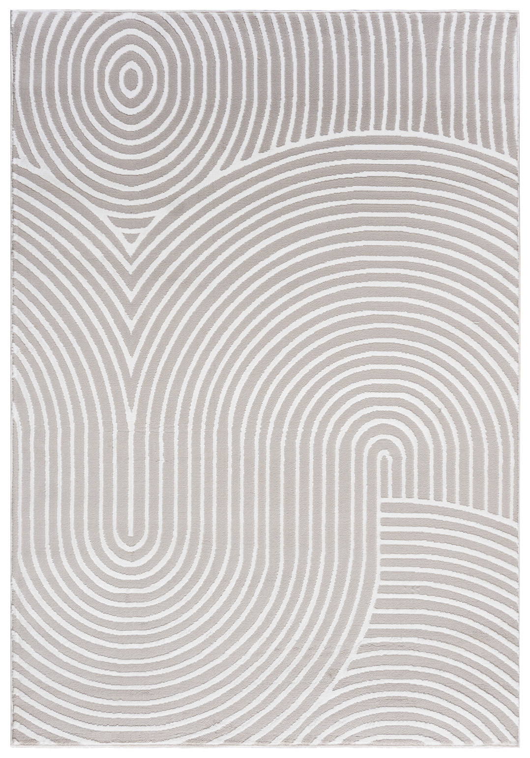 Teppich Modern Creme Weiß Bogen Geometrisch NG83B ELLEN
