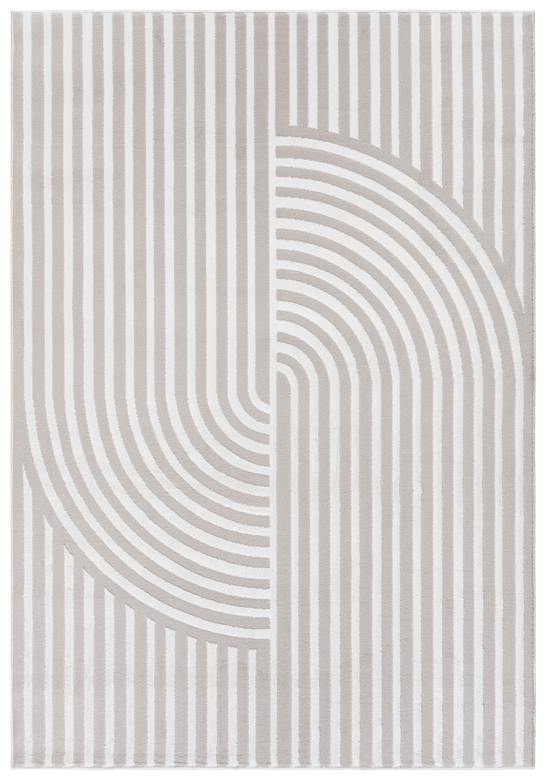 Teppich Modern Creme Weiß Bogen Geometrisch NG91A ELLEN