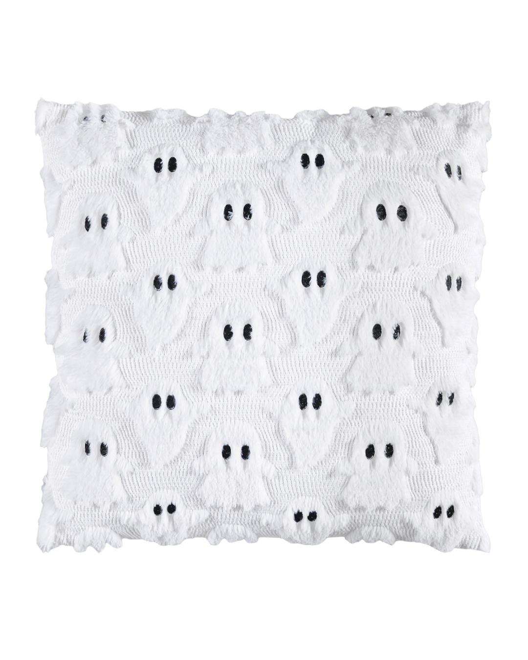 Dekokissen mit Füllung, 45 x 45 cm – Oscuro Anime – Halloween, Geister, schwarz-weiß
