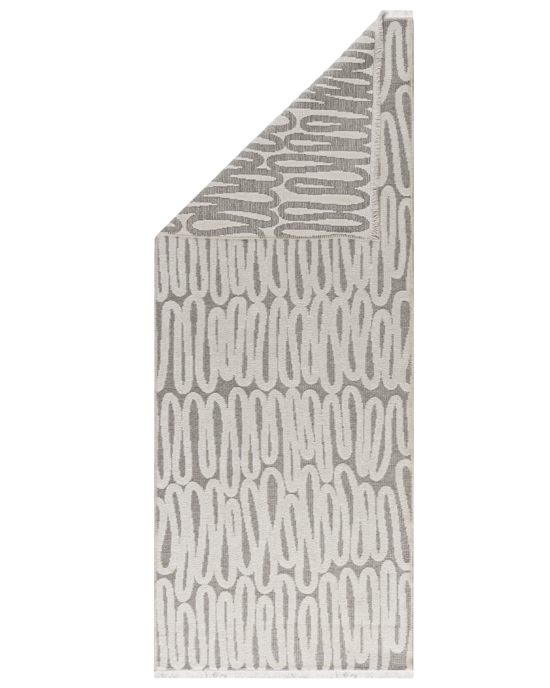 Moderner doppelseitiger Teppich – Amalfi Riso – cremefarben, grau