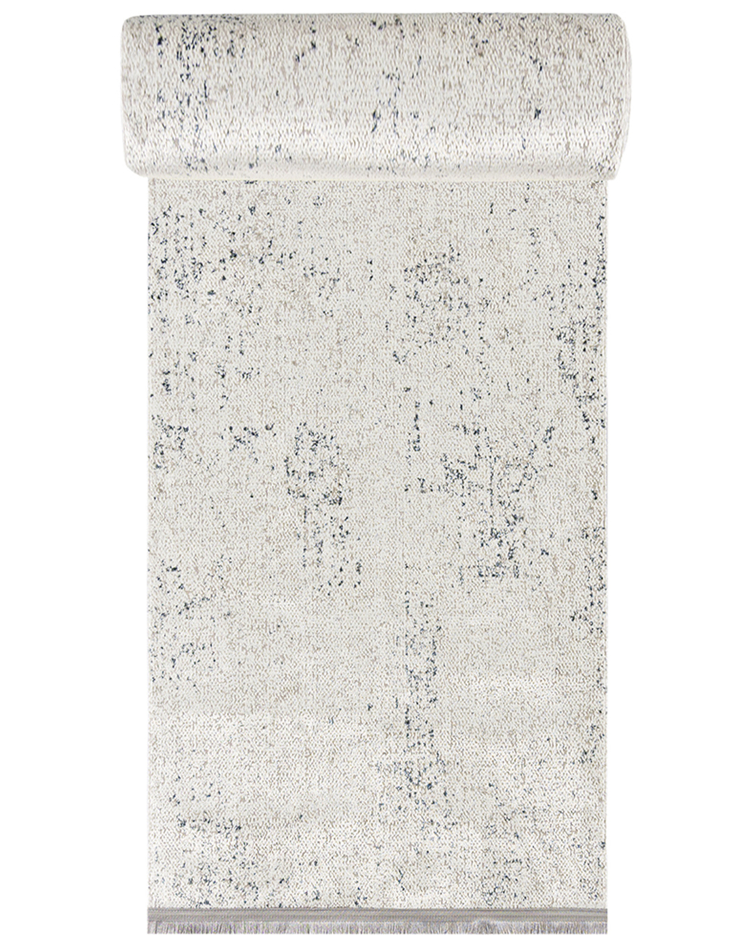 Moderner Teppich mit Fransen – Bari Pepe Blu – grau, blau