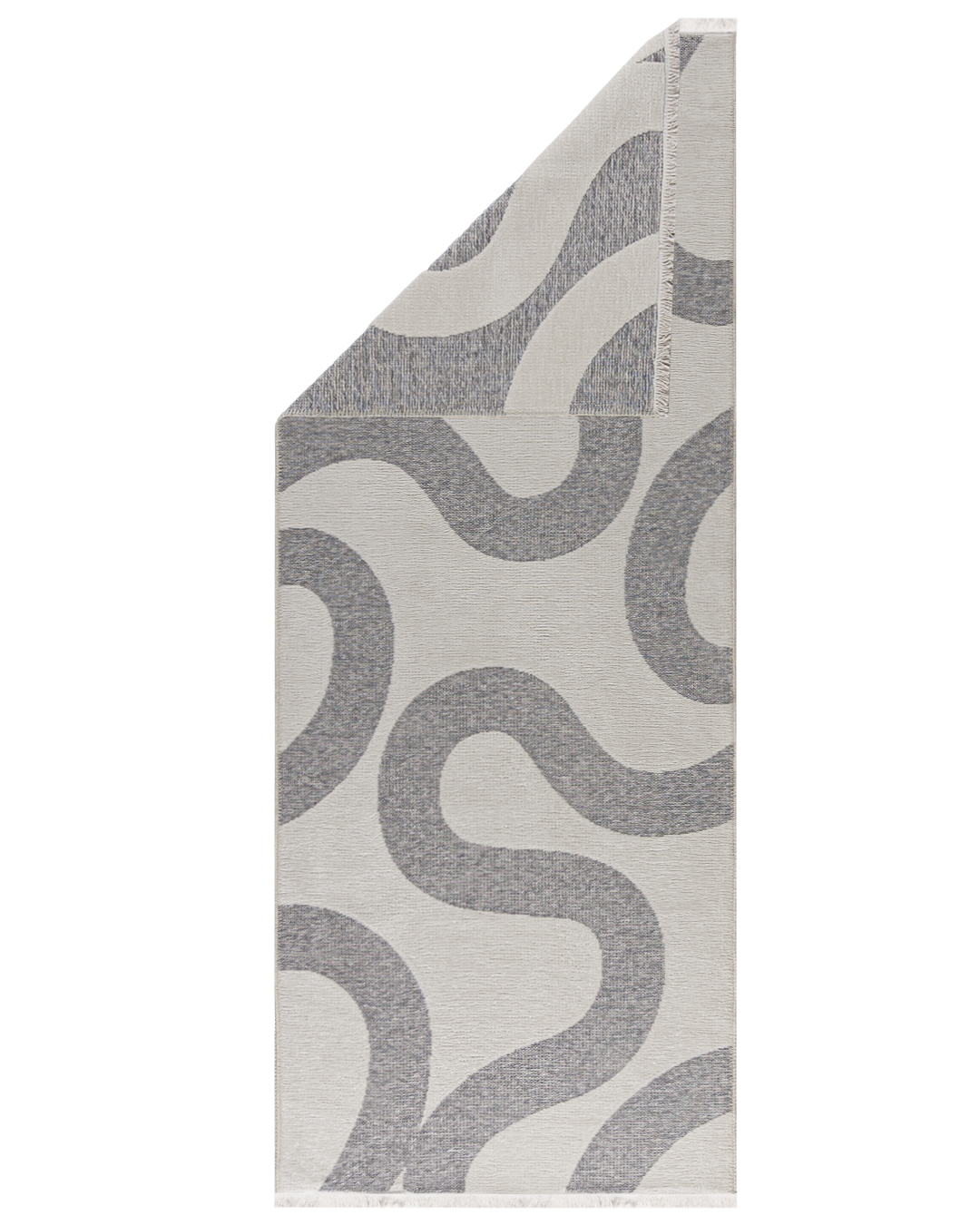 Moderner Doppelseitiger Teppich – Amalfi Dardo – cremefarben, grau