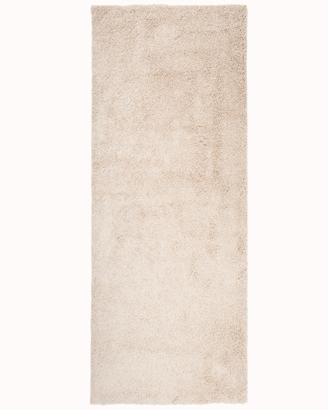 Moderner Shaggy-Laufer – Unito Beige Uno – hellbeige, einfarbig