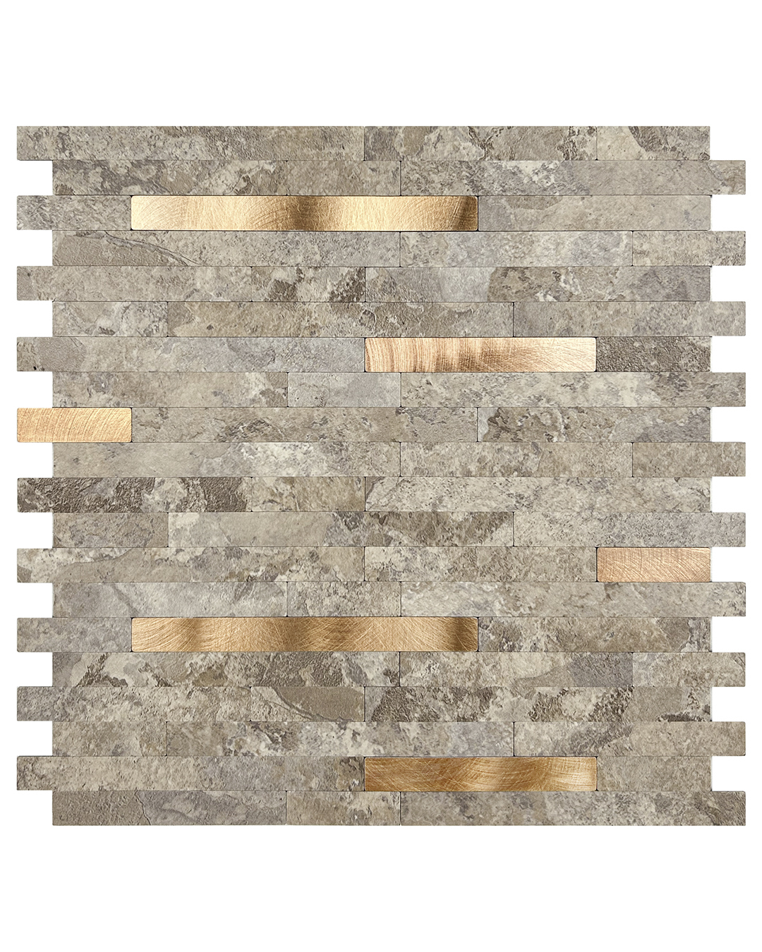 Selbstklebende Fliesen - Mela Ferro - beige, gold 1 Stk.