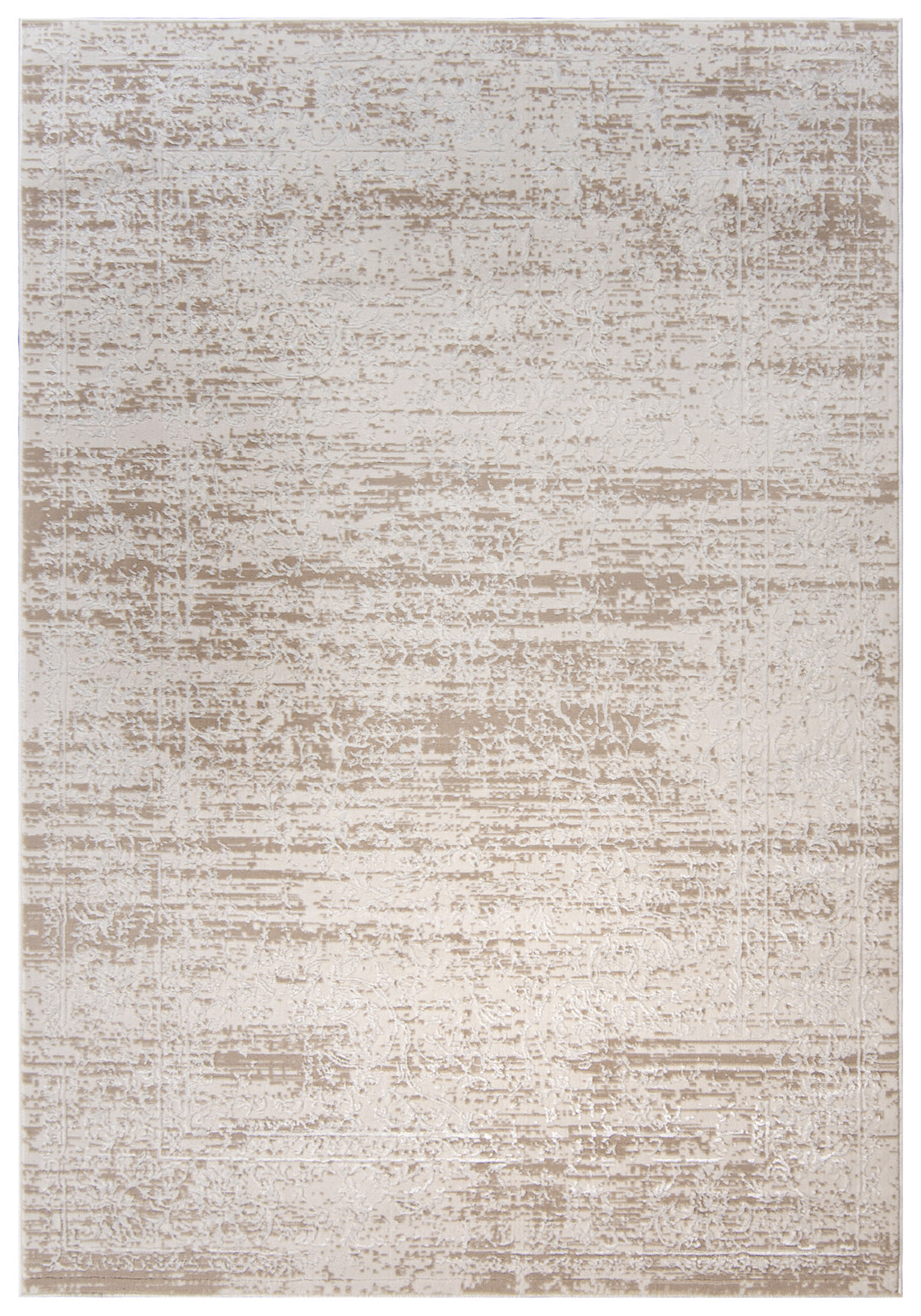 Teppich Modern Beige / Creme Abstrakt Vintage / Shabby TZ09D HERA