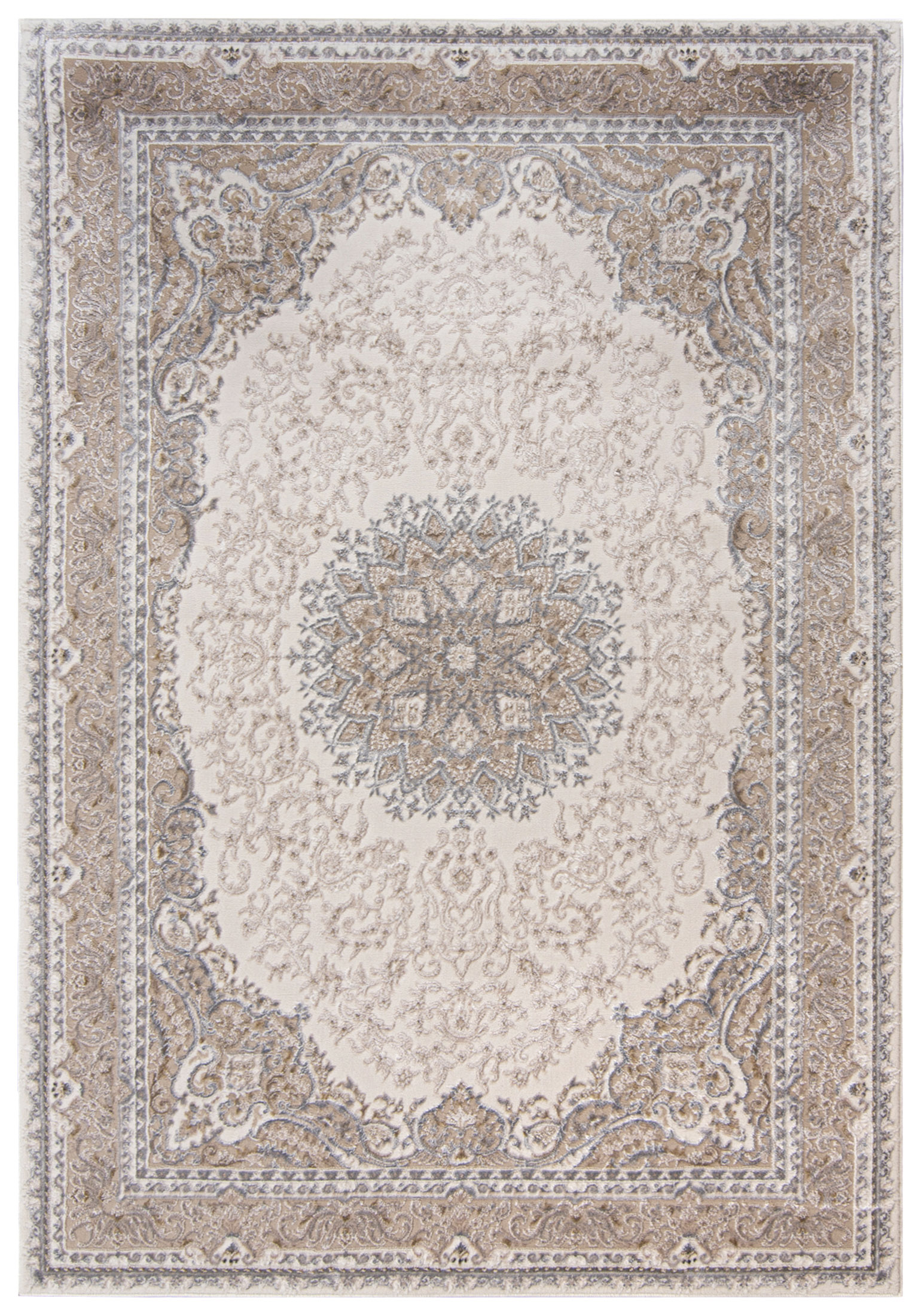 Teppich Orientalisch Beige / Creme Vintage / Shabby TZ20A HERA