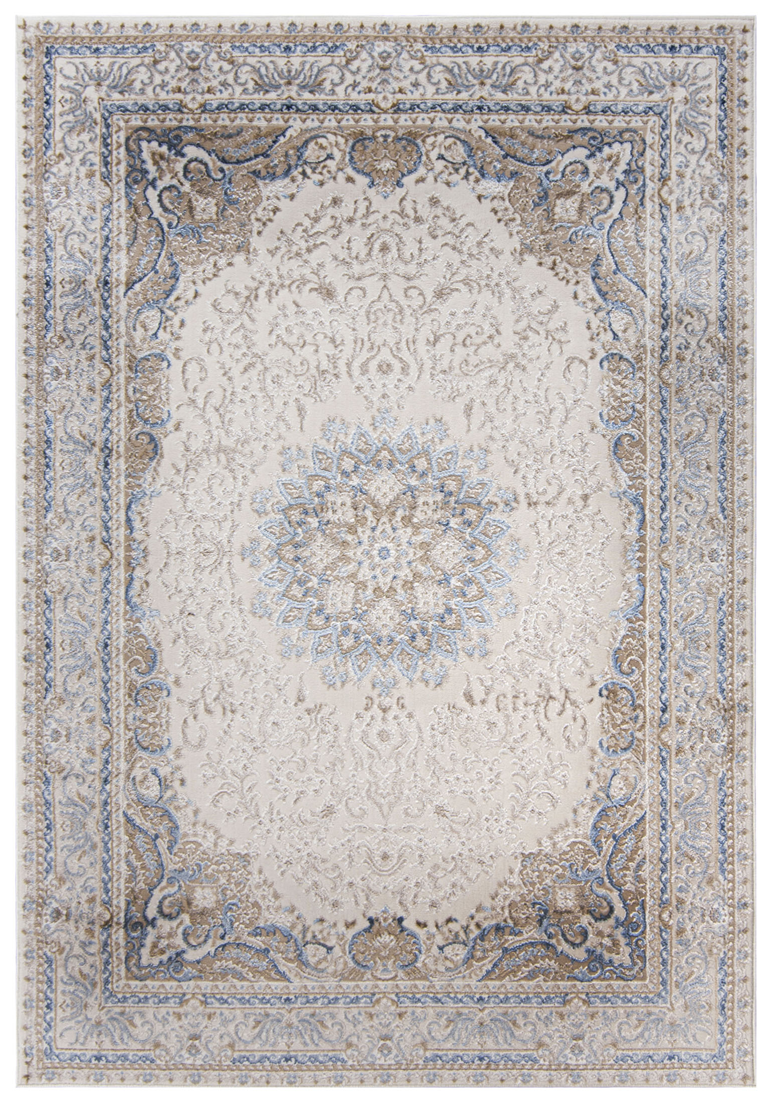 Teppich Orientalisch Beige / Creme Vintage / Shabby TZ20B HERA