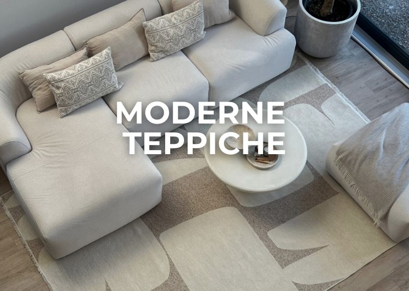 Moderner Teppich im Wohnzimmer